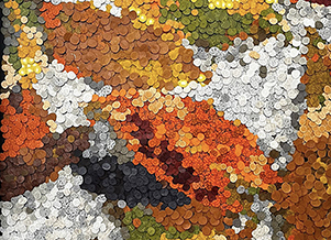Microlandscape / Panel üzeri polimer kil / 119x94 cm