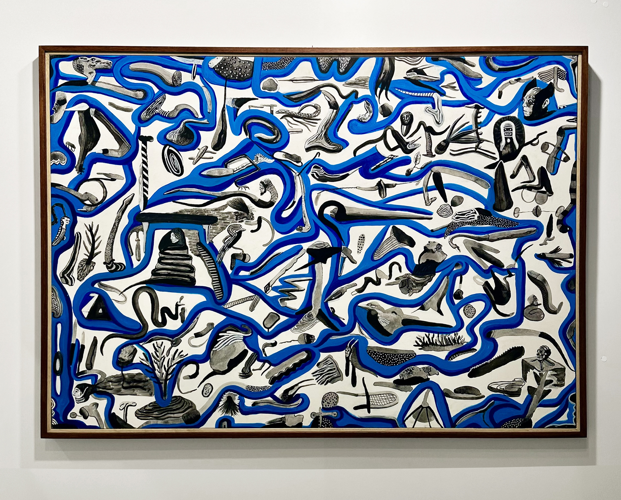İsimsiz / Tuval üzerine mürekkep / 100x130cm / 2024