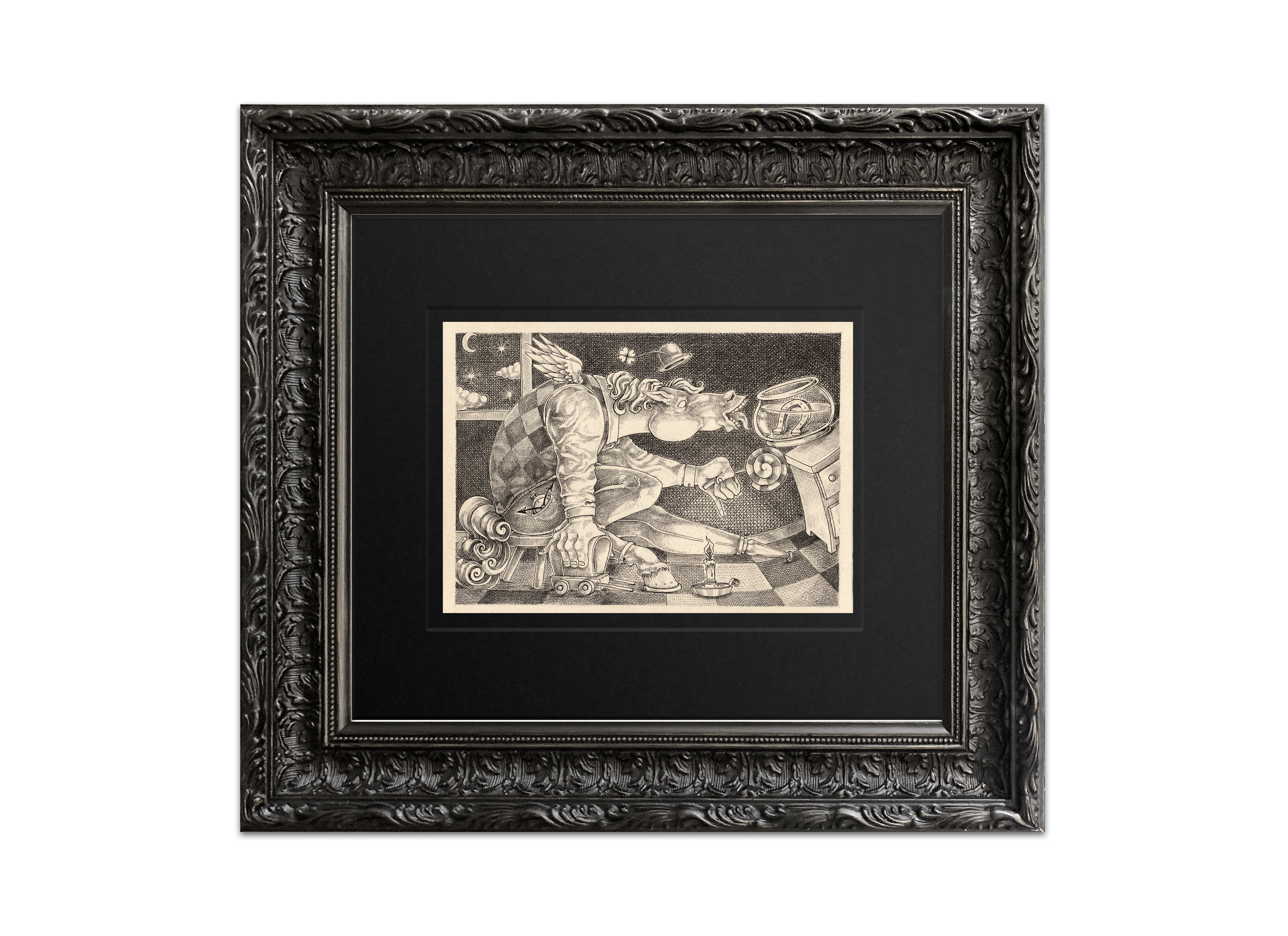 Hayaller Üzerine / Kağıt Üzerine Mürekkep / 30x21,5 cm / 2024