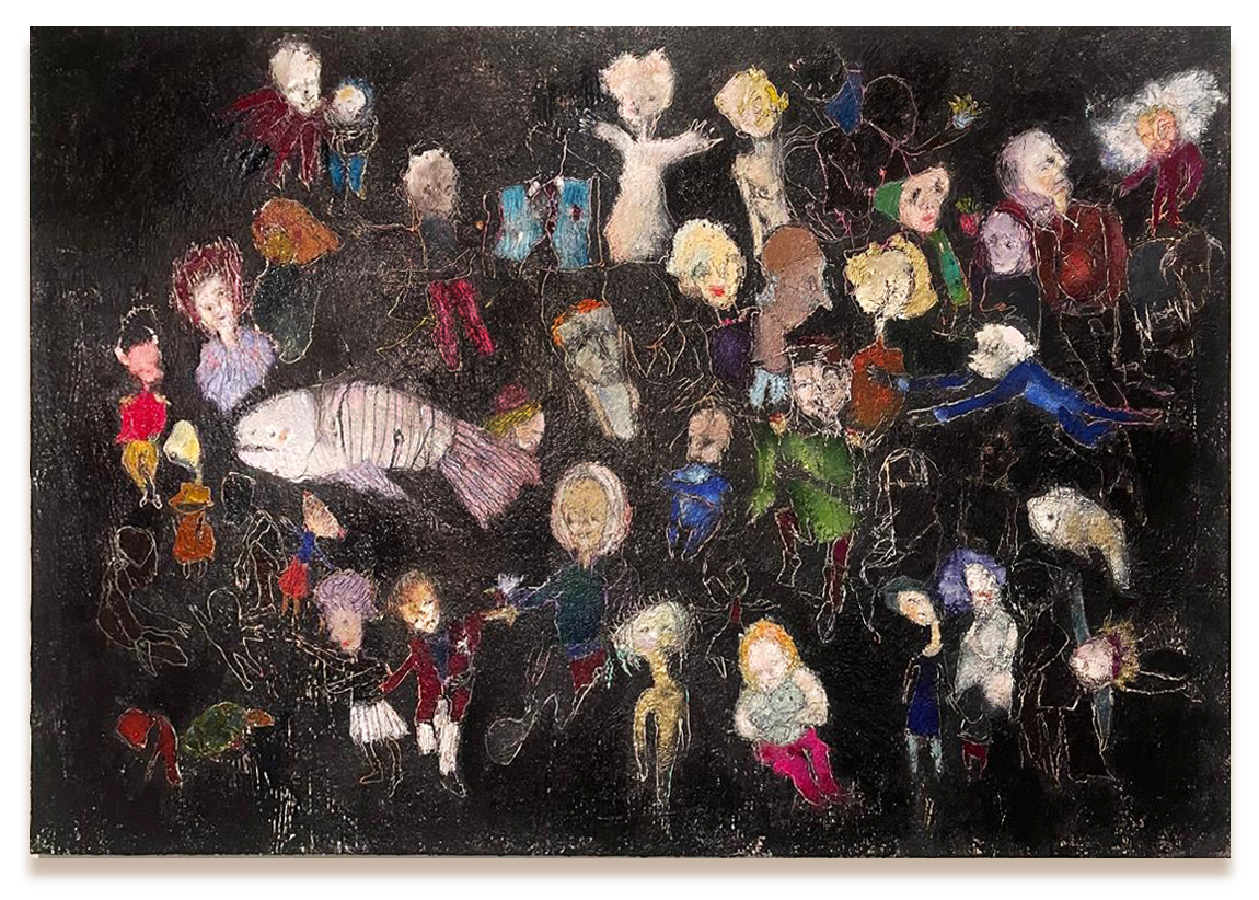 Untitled / Karışık Teknik / 69 x109 cm / 2025